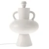 HKliving White Stoneware Lamp Base with Handles