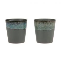 HKliving Ceramic 70's Coffee Mug Moss