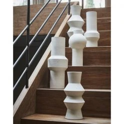 HKliving Speckled Clay Vase Round M