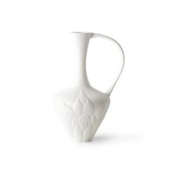 HKliving Matt White Porcelain Vases Set of 4