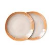 HKliving 70s Ceramics: Earth Side Plates (Set of 2)