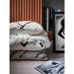 HKliving Cotton white blanket
