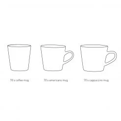 HKliving Set of 4 70s Americano Cups Set 7 HKliving Set of 4 70s Americano Cups Set