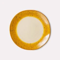 HKliving Ceramic 70's Side Plate Autumn Set of 2