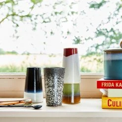 HKliving Ceramic 70s Latte Mugs Antares Set of 4