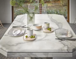 HKliving Clear Ribbed Vases Set of 2