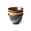 HKliving Kyoto Ceramics Japanese Matcha Bowls Set of 3