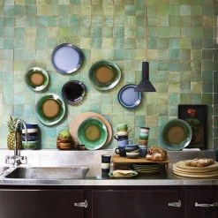 HKliving Ceramic 70's Pasta Bowl Galaxy Set of 2