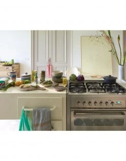 HKliving Set of 2 Orange and Brown Ceramic 70s Tiger Pasta Bowls 4 HKliving Set of 2 Orange and Brown Ceramic 70s Tiger Pasta Bowls