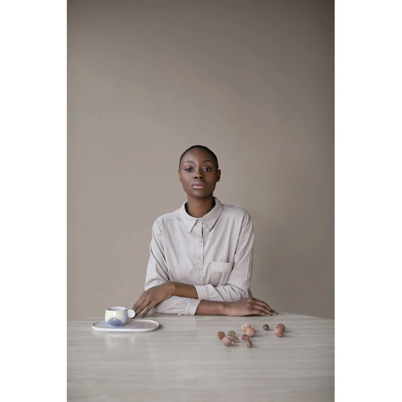 HKliving Set of 2 Pink and Nude Oval Side Plate HKliving Set of 2 Pink and Nude Oval Side Plate