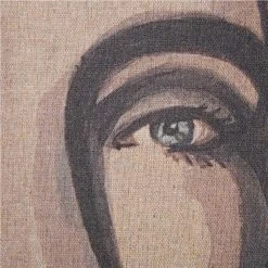 HKliving Woman Portrait Tapestry by Sella Molenaar