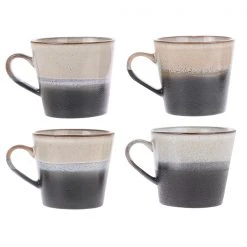 HKliving 70s Ceramics Cappuccino Mug - Rock