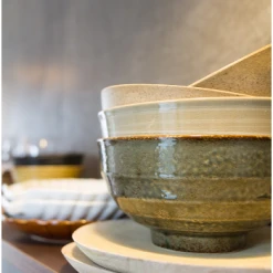 HKliving Home Chef Bowl Rustic Green Grey