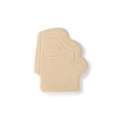 HKliving Small Shiny Taupe Face Wall Ornament