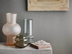 HKliving Small Matt Peach Glass Flower Vase