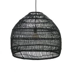 HKliving Extra Large Hand Woven Wicker Hanging Lamp