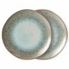 HKliving 70s Ceramics: Dinner Plates, Mineral (Set of 2)