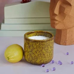 HKliving Bougie parfumée céramique 4 HKliving Bougie parfumée céramique