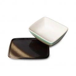 HKliving 70s Ceramics Butter Dish - Mercury