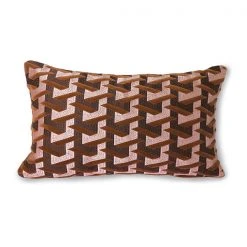 HKliving Bordeaux Geometric Cushion