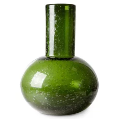HKliving Green Glass Blown Vase M