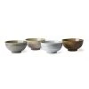 HKliving Kyoto ceramics japanese noodle bowls set of 4