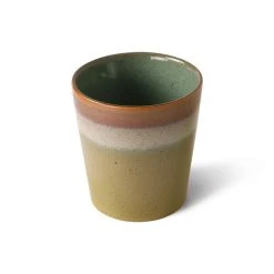 HKliving 70s Ceramics Handleless Coffee Mug Peat