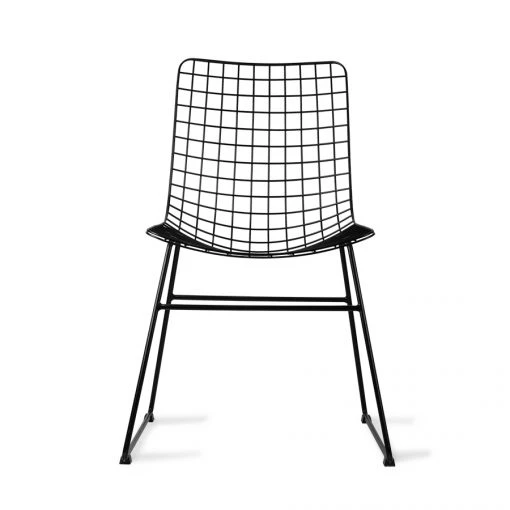 HKliving Black Wire Dining Chair