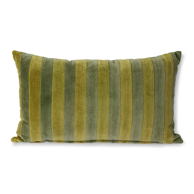 HKliving Green & Camo Striped Cushion HKliving Green & Camo Striped Cushion