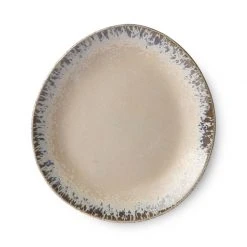 HKliving Ceramic 70's Side Plate Bark Set of 2