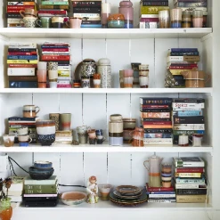 HKliving 70s Ceramics Handleless Latte Mug - Lake