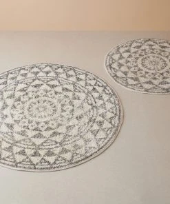 HKliving Round Bath mat carpet 120 9 HKliving Round Bath mat carpet 120