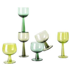 HKliving Lime Tall Wine Glass - Set of 4