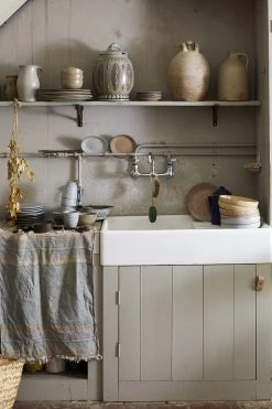 HKliving Gradient Ceramics Dinner Plate Cream Set of 2