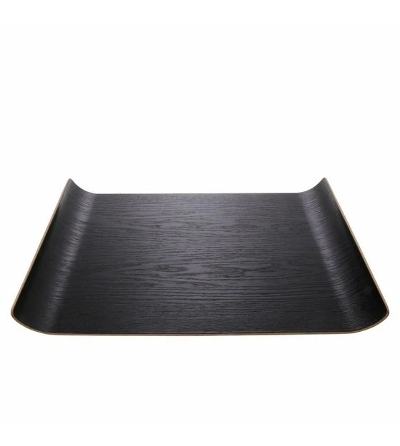 HKliving Black Willow Wooden Tray L 3 HKliving Black Willow Wooden Tray L
