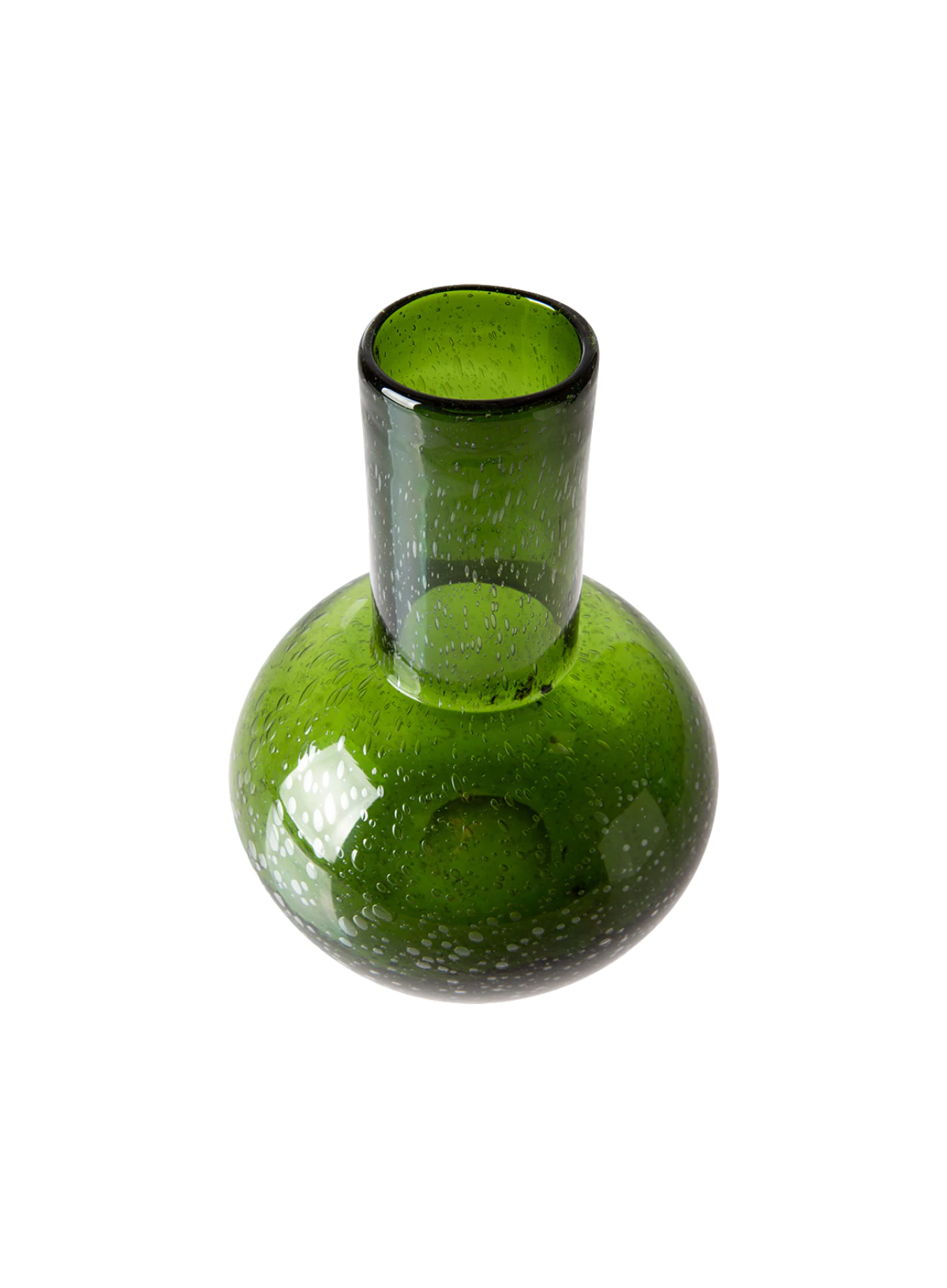 HKliving Green Glass Blown Vase M 5 HKliving Green Glass Blown Vase M