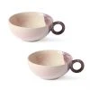 HKliving Gallery Ceramics Tea Cup Nude/Lilac Set of 2 1 HKliving Gallery Ceramics Tea Cup Nude/Lilac Set of 2