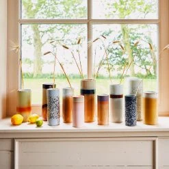HKliving Ceramic 70's Vase Dunes L