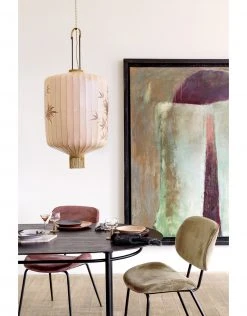 HKliving Set of 2 Charcoal Linen Napkins with Fringes