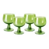 HKliving Set of 4 wine glass low, lima green. The emeralds 2 HKliving Set of 4 wine glass low, lima green. The emeralds