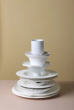 HKliving Athena Ceramics Bone China Shell Serving Tray (set of 2)