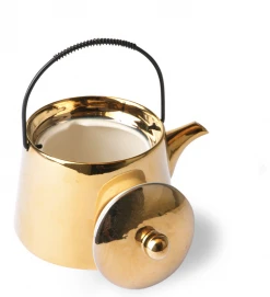 HKliving Gold Sun Tea Pot
