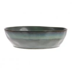 HKliving Moss Ceramic 70s Pasta Bowl set/2