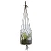HKliving Glass Hanging Vase with Hanging Strap