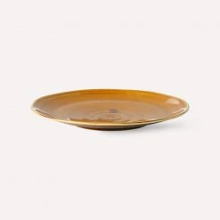 HKliving Kyoto Ceramics Japanese Dinner Plate Brown Set of 2