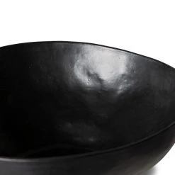 HKliving Bold & basic ceramics: large bowl black (set of 2)