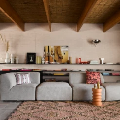 HKliving Vase 15x15x30.5cm White Handmade of Clay