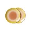 HKliving 70s Ceramics: Dessert Plates, Eclipse (Set of 2)