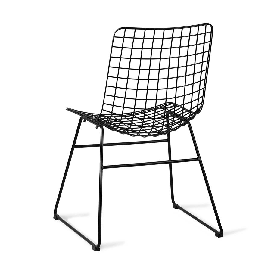 HKliving Black Wire Dining Chair HKliving Black Wire Dining Chair