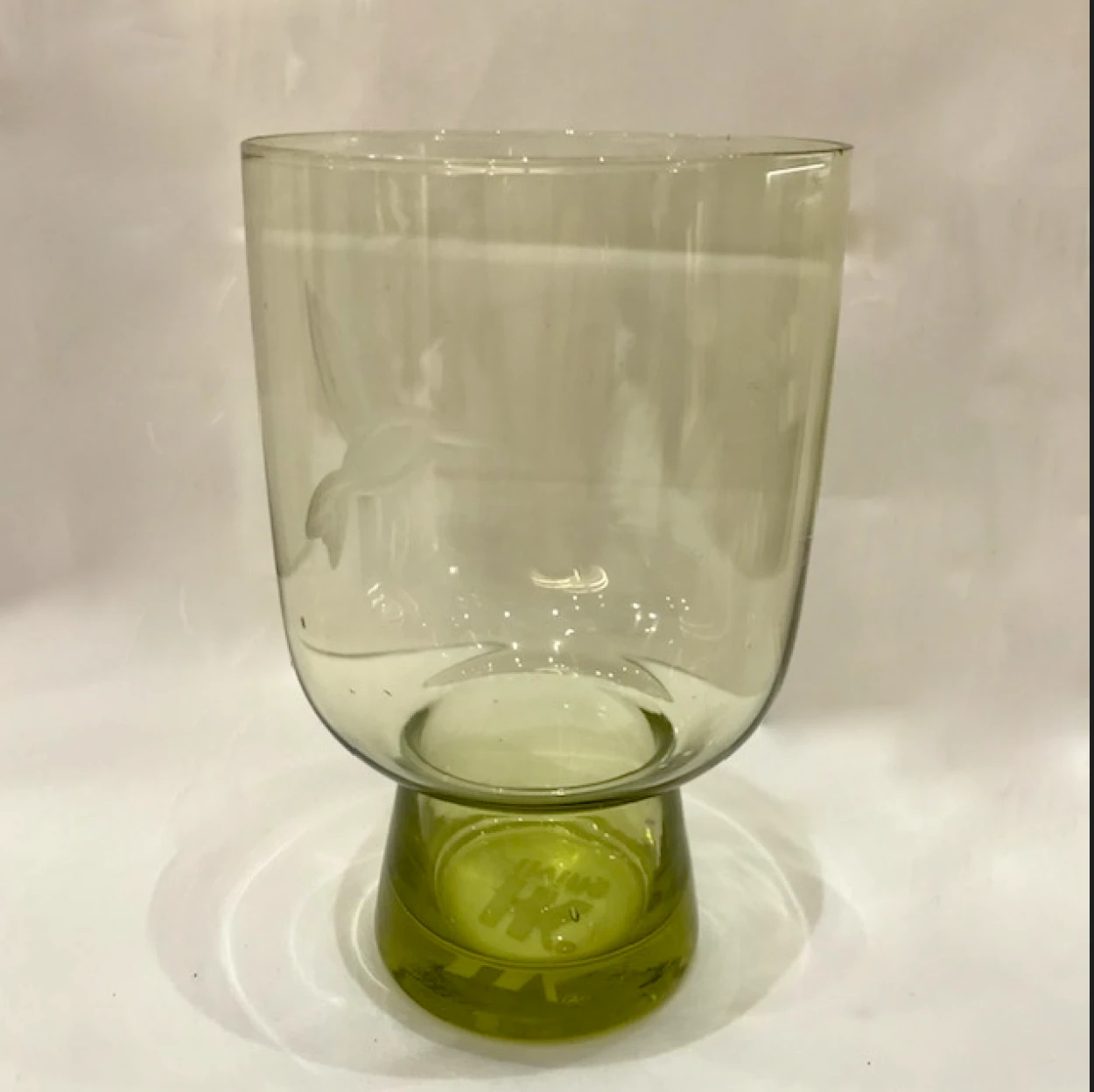 HKliving Chartreuse Glass L Engraved HKliving Chartreuse Glass L Engraved